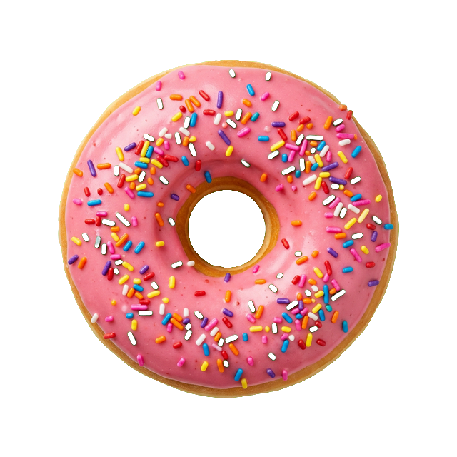 Giant Strawberry Sprinkle Donut